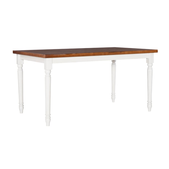 Powell Furniture Willow Brown Vanilla White Dining Table PWL-D1252D19BDT