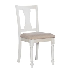 2 Powell Furniture Willow Light Tan Vanilla White Side Chairs