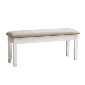 Powell Furniture Jane Light Tan Vanilla White Bench