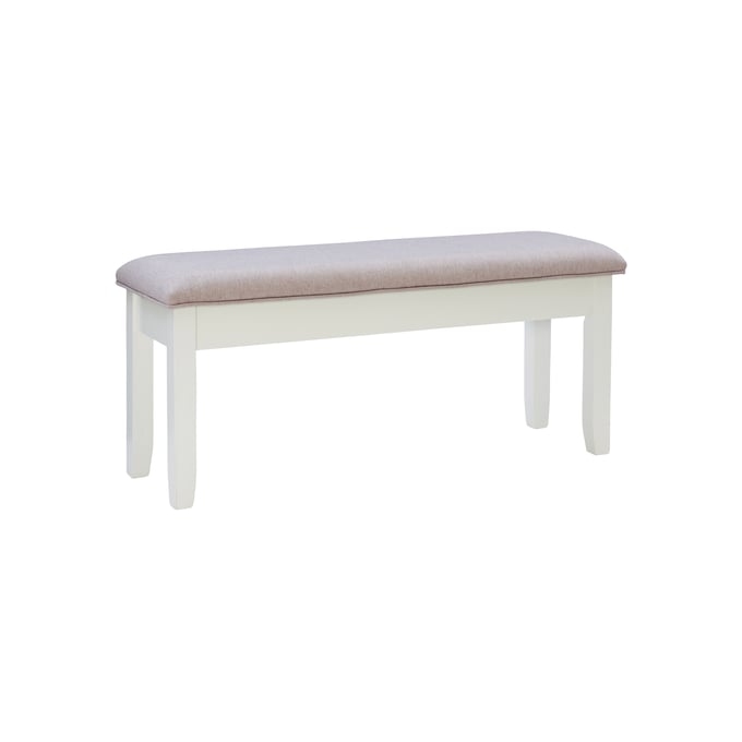 Powell Furniture Jane Beige Vanilla White Bench PWL-D1254D19GB