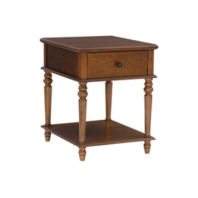 Powell Furniture Mcghie Hazelnut Brown Side Table