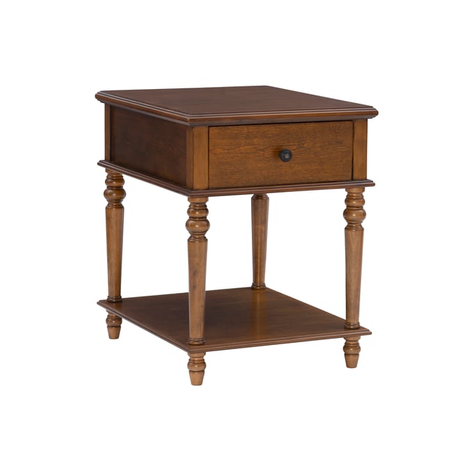 Powell Furniture Mcghie Hazelnut Brown Side Table PWL-D1261A19H