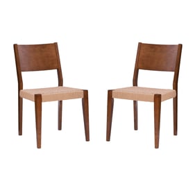 2 Powell Furniture Cadence Brown Dining Chairs