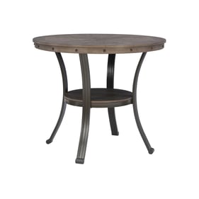 Powell Furniture Franklin Pewter Grey Counter Height Table