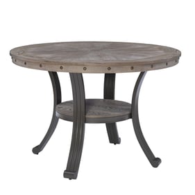 Powell Furniture Franklin Pewter Grey Dining Table