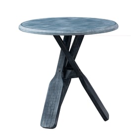 Powell Furniture Omar Grey Blue Side Table