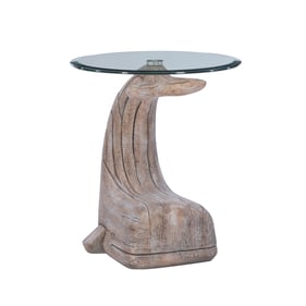 Powell Furniture Moby Driftwood Whale Side Table