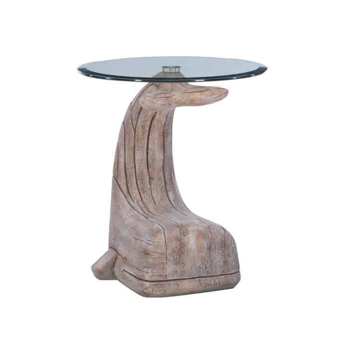 Powell Furniture Moby Driftwood Whale Side Table PWL-D1294A19