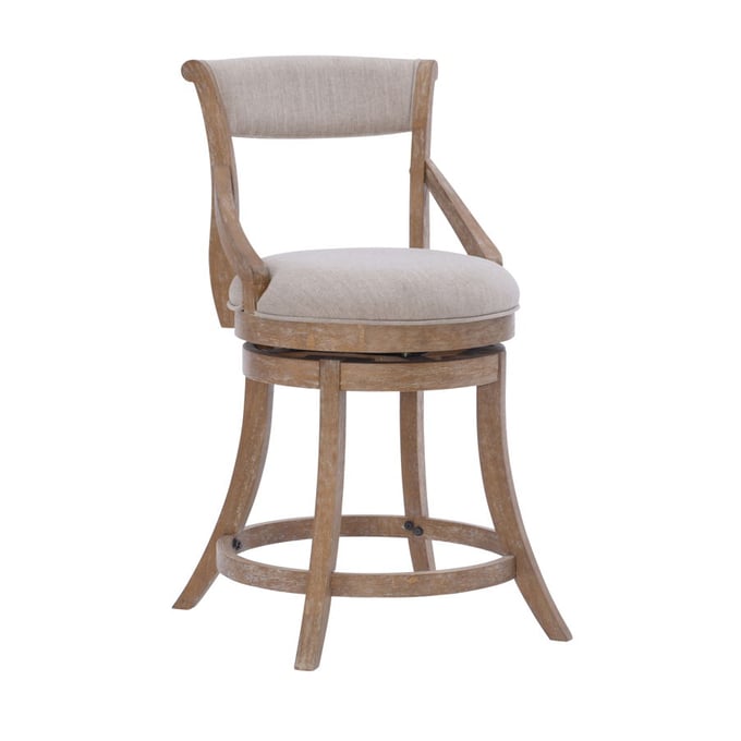 Powell Furniture Gilda Beige Big and Tall Counter Height Stool PWL-D1303B19CS