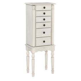 Powell Furniture Imogen Off White Jewelry Armoire