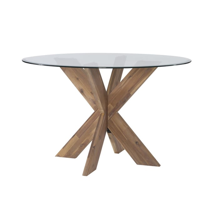 Powell Furniture Adler Natural X Base Dining Table PWL-D1346D20DTN