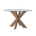 Adler X Base Dining Table With Glass Natural