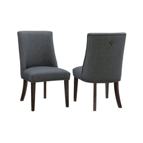 Powell Furniture Adler Espresso Grey Dining Chair