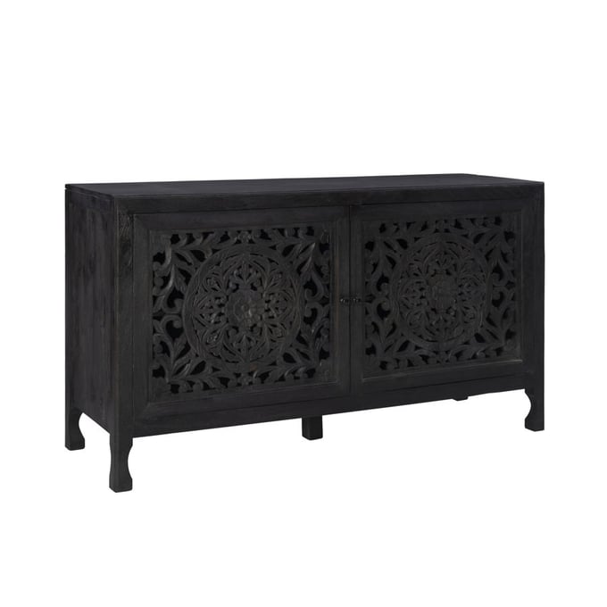 Powell Furniture Haven Black 2 Doors Cabinet PWL-D1351A20BL