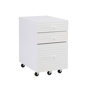 Powell Furniture Ripples Pure White File Cabinet