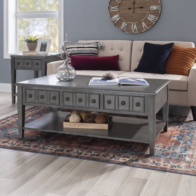 Powell Furniture Sadie Grey 3pc Coffee Table Set PWL-D1392A20COFG-OCT-S1