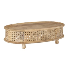 Powell Furniture Inora Natural Oval Coffee Table