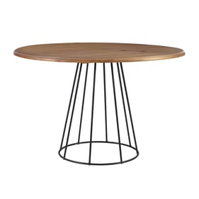 Powell Furniture Sabine Rustic Honey Round Dining Table