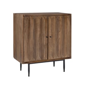 Powell Furniture Kiefer Brown Mango Wood Cabinet