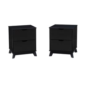 Powell Furniture Polly Black 2 Drawers 2 Nightstand