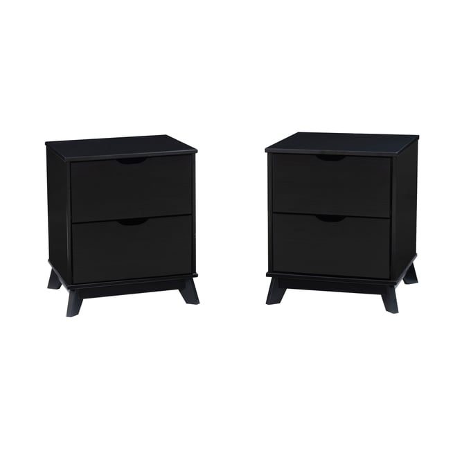 Powell Furniture Polly Black 2 Drawers 2 Nightstand PWL-D1507R23BLKNS2