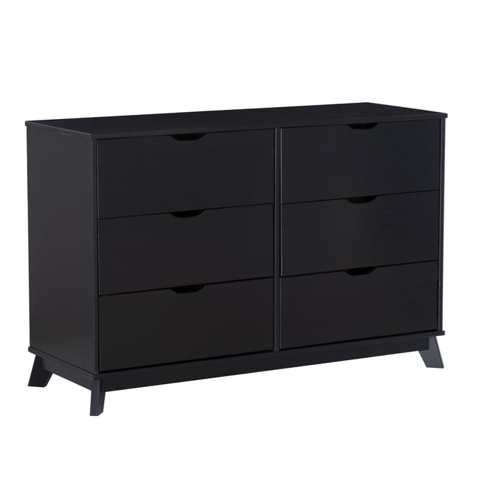 Powell Furniture Polly Black 6 Drawers Dresser PWL-D1507R23DRBLK