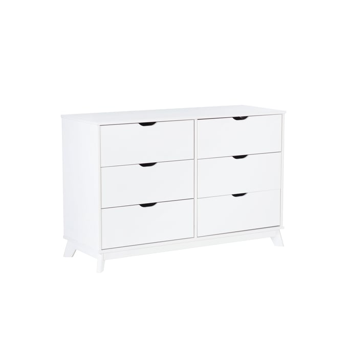 Powell Furniture Polly White 6 Drawers Dresser PWL-D1507R23DRWHT