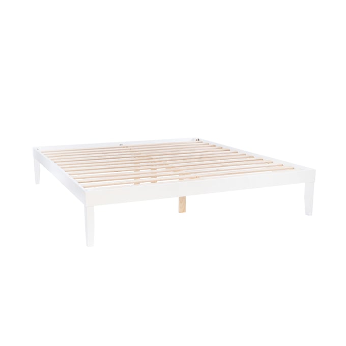 Powell Furniture Polly White King Platform Bed PWL-D1507R23KWHT