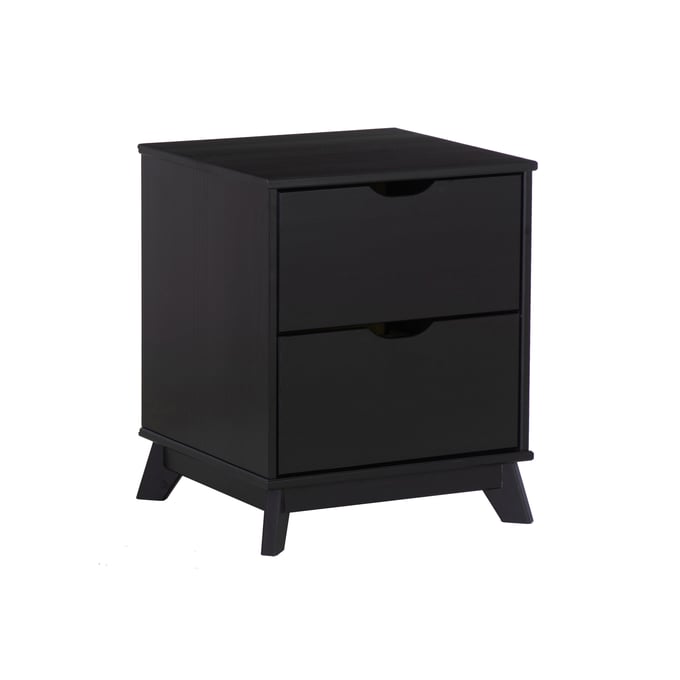 Powell Furniture Polly Black 2 Drawers Nightstand PWL-D1507R23NS2BLK