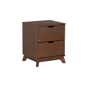 Powell Furniture Polly Walnut 2 Drawers Nightstand