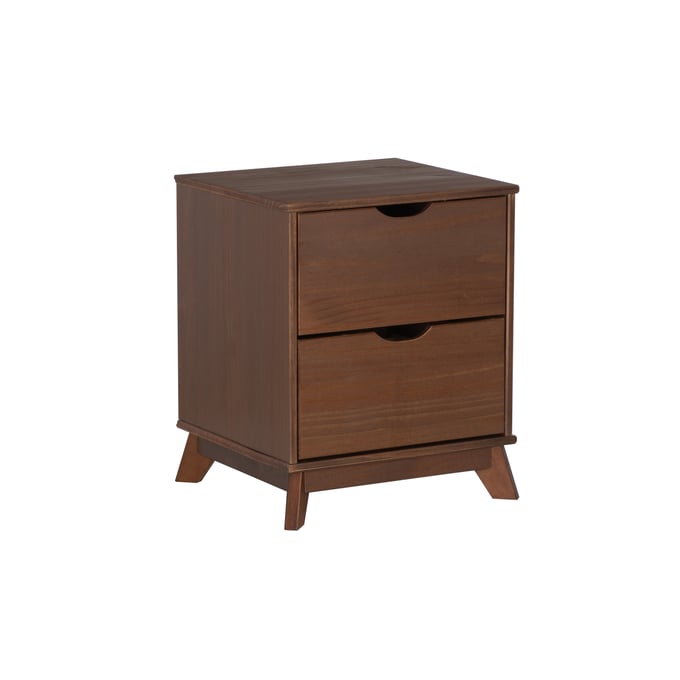 Powell Furniture Polly Walnut 2 Drawers Nightstand PWL-D1507R23NS2WAL