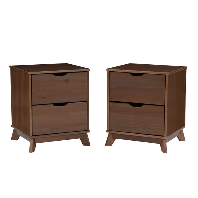 Powell Furniture Polly Walnut 2 Drawer 2 Nightstand PWL-D1507R23WALNS2