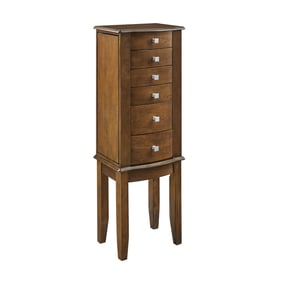 Powell Furniture Zinnia Brown Jewelry Armoire