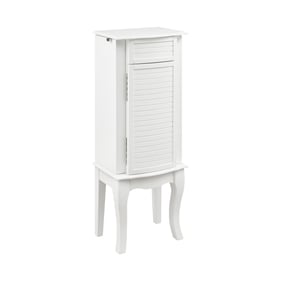 Powell Furniture Elna White Jewelry Armoire