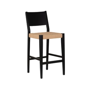 2 Powell Furniture Cadence Black Natural Barstools