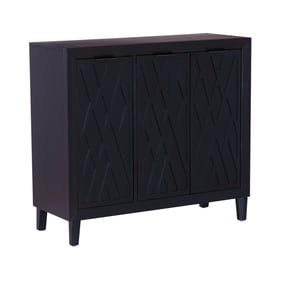 Powell Furniture Shiloh Blue Wood 3 Doors Accent Cabinet