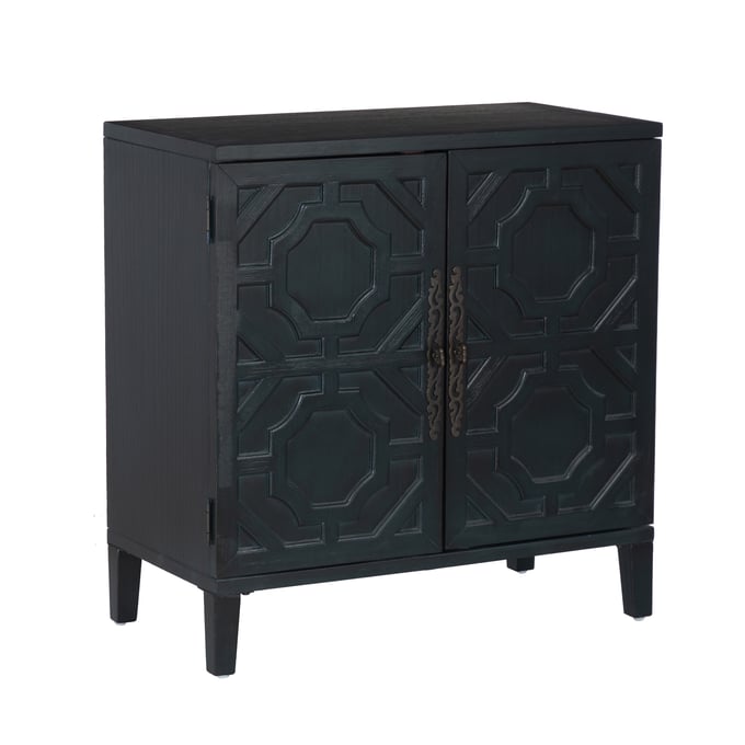 Powell Furniture St Barts Blue 2 Doors Accent Cabinet PWL-D1523LA23BLU