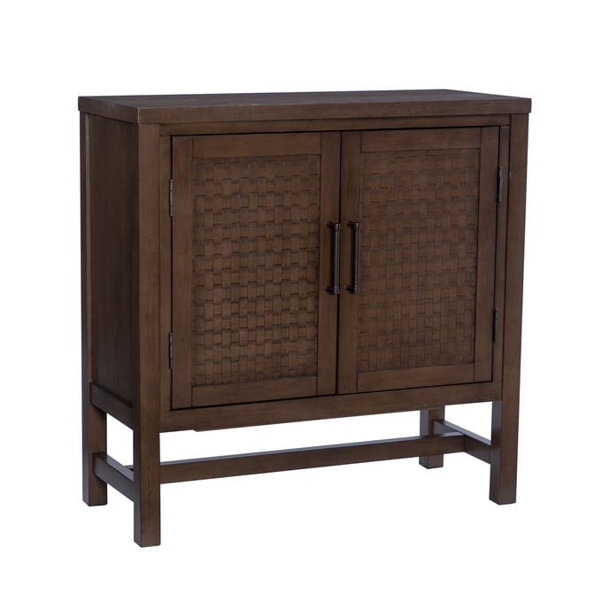 Powell Furniture Dixon Brown Wood 2 Doors Accent Cabinet PWL-D1525LA23BRN