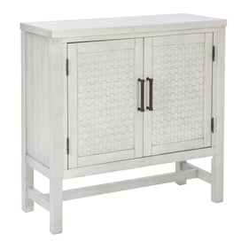 Powell Furniture Dixon Pebble Grey Wood 2 Doors Accent Cabinet