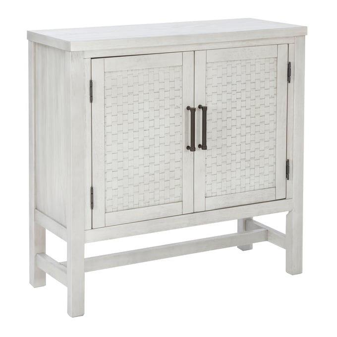 Powell Furniture Dixon Pebble Grey Wood 2 Doors Accent Cabinet PWL-D1525LA23GRY