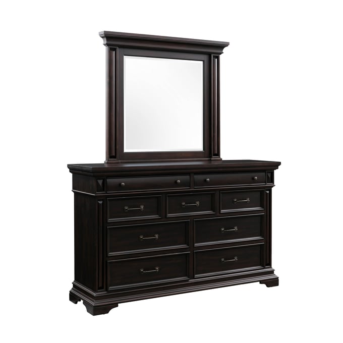 TOV Furniture Stamford Brown Dresser And Mirror REN-B921-DRMR