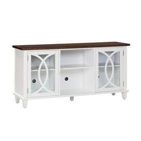 TOV Furniture Presby Brown White 60 Inch TV Console