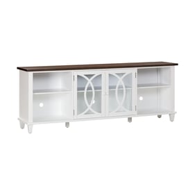 TOV Furniture Presby Brown White 80 Inch TV Console