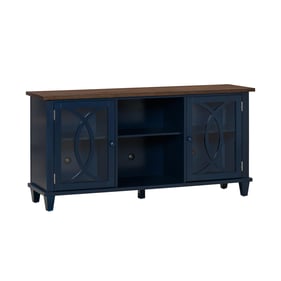 TOV Furniture Presby Blue Brown 60 Inch TV Console