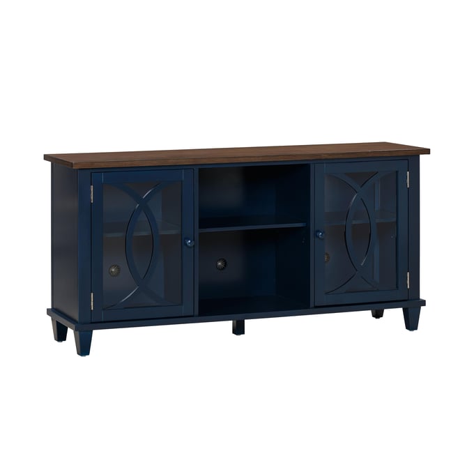 TOV Furniture Presby Blue Brown 60 Inch TV Console REN-E8043-60