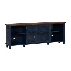 TOV Furniture Presby Blue Brown 80 Inch TV Console