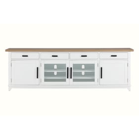 TOV Furniture Dover Brown White 92 Inch Entertainment Console