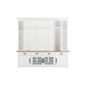 TOV Furniture Dover Brown White Entertainment Center