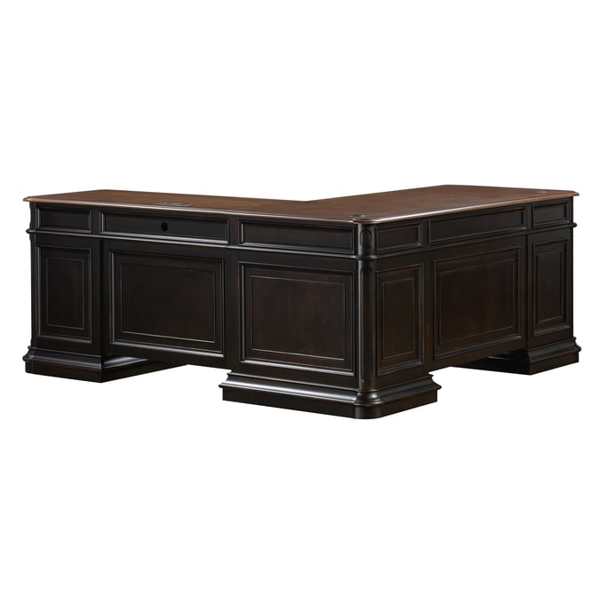 TOV Furniture Roanoke Black Cherry L Desk REN-H360-50-55