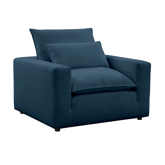 TOV Furniture Cali Navy Fabric Arm Chair REN-L00187